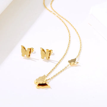 Elegant Butterfly Jewelry Set