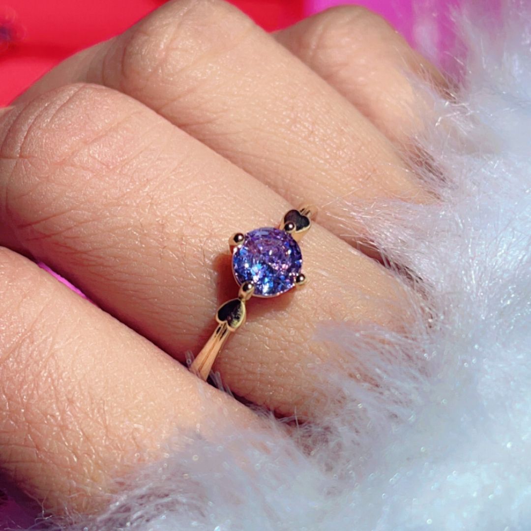 Elegant Crystal Adjustable Ring