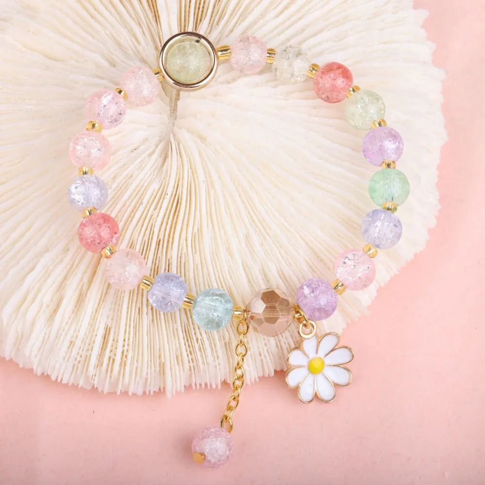 Crystal Daisy Handmade Bracelet