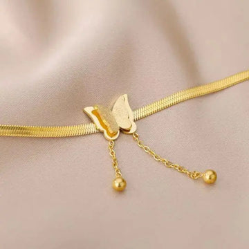 Golden Butterfly Grace Necklace